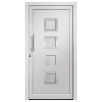 Front Door White 108x200 cm - Elegant & Secure Entryway