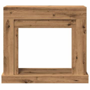 Artisan Oak Fireplace Surround - 100x30x87.5 cm | Hipo Market