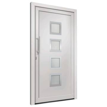 Front Door White 108x200 cm - Elegant & Secure Entryway