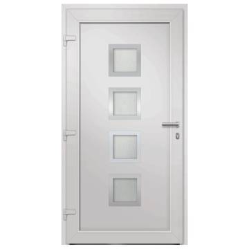 Front Door White 108x200 cm - Elegant & Secure Entryway