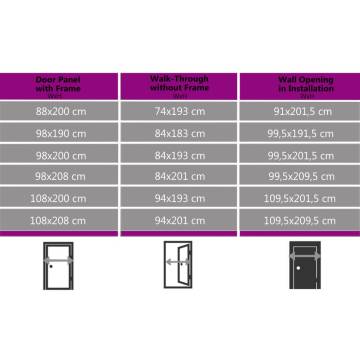 Front Door White 108x200 cm - Elegant & Secure Entryway