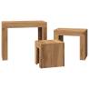 Nesting Coffee Tables 3 pcs Artisan Oak - Stylish & Space-Saving