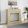 Sonoma Oak Fireplace Surround - 100x30x87.5 cm | Hipo Market