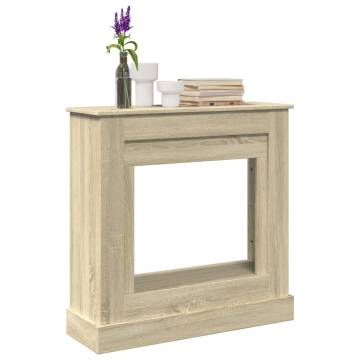 Fireplace Surround Sonoma Oak - 90x30x90 cm Engineered Wood