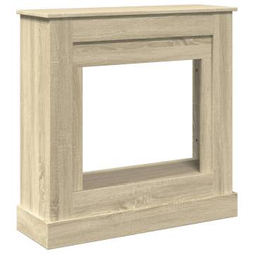 Fireplace Surround Sonoma Oak - 90x30x90 cm Engineered Wood