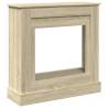 Fireplace Surround Sonoma Oak - 90x30x90 cm Engineered Wood