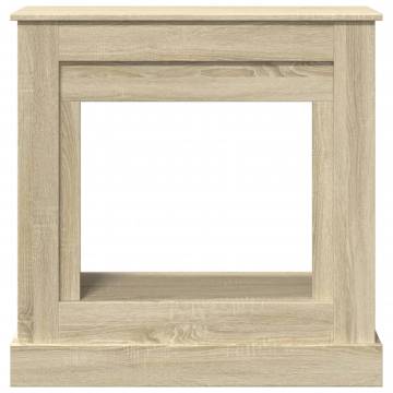 Fireplace Surround Sonoma Oak - 90x30x90 cm Engineered Wood