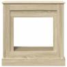 Fireplace Surround Sonoma Oak - 90x30x90 cm Engineered Wood