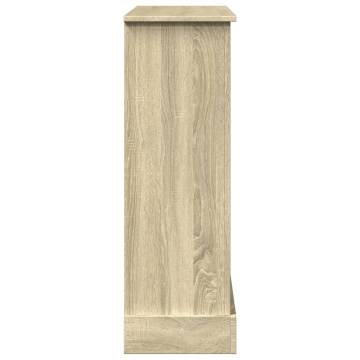 Fireplace Surround Sonoma Oak - 90x30x90 cm Engineered Wood