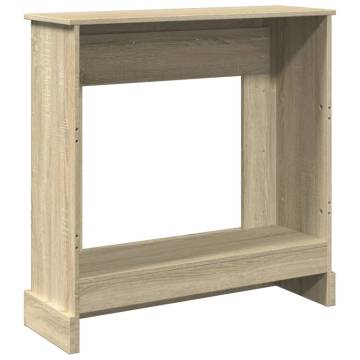 Fireplace Surround Sonoma Oak - 90x30x90 cm Engineered Wood