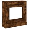 Fireplace Surround Smoked Oak - Engineered Wood 90x30x90 cm