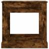 Fireplace Surround Smoked Oak - Engineered Wood 90x30x90 cm