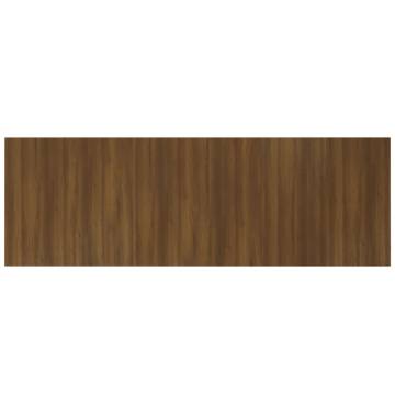 Elegant Brown Oak Wall Headboard - 240x1.5x80 cm