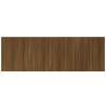 Elegant Brown Oak Wall Headboard - 240x1.5x80 cm