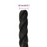 Work Rope Black 20mm 50m Polypropylene - Durable & Versatile