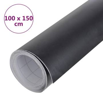 Car Film Matt Black 100x150 cm - Water-Resistant & Easy to Apply