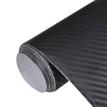 Car Films 3D Black - 2 pcs (100x150 cm & 50x150 cm)