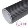 Car Films 2 pcs 4D Black - Premium Automotive Wrap | HipoMarket