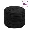  Boat Rope Full Black 10 mm 25 m Polypropylene Colour black Quantity in Package 1 Length 25 m Diameter 10 mm 