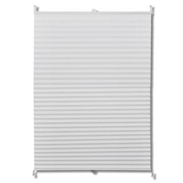 Plisse Blind 80x200cm White Pleated Blind for Your Home