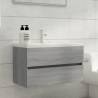  Sink Cabinet Grey Sonoma 80x38.5x45 cm Engineered Wood Colour grey sonoma Size 80 x 38.5 x 45 cm Number of 1 Number of Pieces 