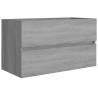 Stylish Grey Sonoma Sink Cabinet - 80x38.5x45 cm | HipoMarket