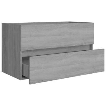 Stylish Grey Sonoma Sink Cabinet - 80x38.5x45 cm | HipoMarket