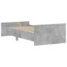 Concrete Grey Bed Frame 90x200 cm - Stylish & Durable