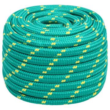 Boat Rope Green 20mm 50m Polypropylene - Durable & Versatile