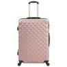 Stylish Rose Gold Hardcase Trolley Set - 3 PC Lightweight