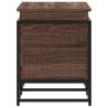 Brown Oak Storage Box with Lid | Stylish Engineered Wood Storage