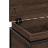 Brown Oak Storage Box with Lid | Stylish Engineered Wood Storage