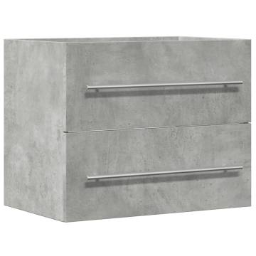 Concrete Grey Sink Cabinet | Stylish & Space-Saving Design