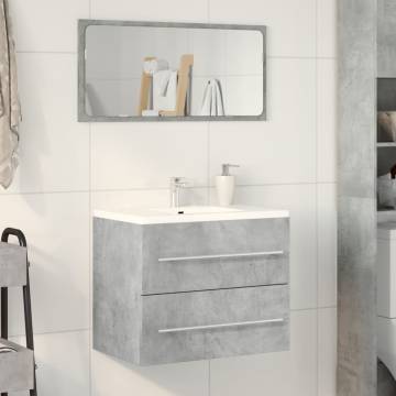 Concrete Grey Sink Cabinet | Stylish & Space-Saving Design