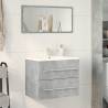 Concrete Grey Sink Cabinet | Stylish & Space-Saving Design