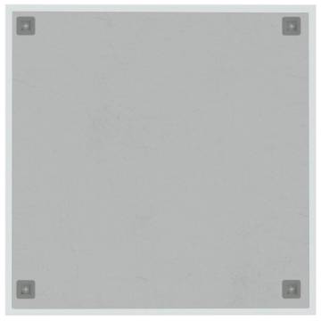 Wall-Mounted Magnetic Board - White 60x60 cm Tempered Glass