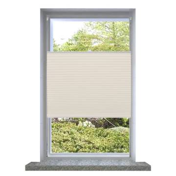 Plisse Blind 90x125cm Creme - Elegant Window Solution