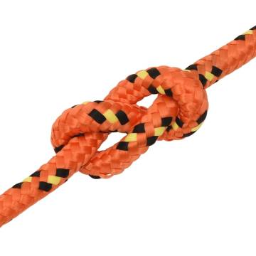 Boat Rope Orange 14mm 50m Polypropylene - Durable & Versatile