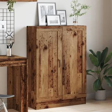 Book Cabinet Old Wood - Stylish Storage Solution | HipoMarket UK