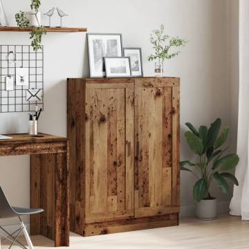 Book Cabinet Old Wood - Stylish Storage Solution | HipoMarket UK