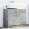  Sink Cabinet Concrete Grey 63x30x54 cm Engineered Wood Colour concrete grey Number of 1 