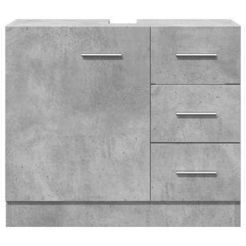 Sink Cabinet Concrete Grey 63x30x54 cm | Hipomarket UK