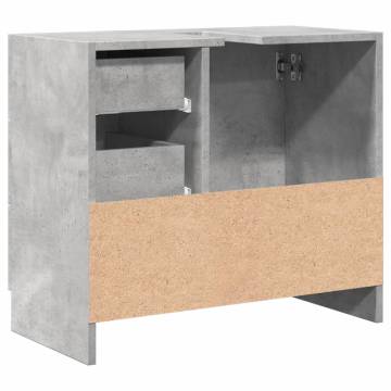 Sink Cabinet Concrete Grey 63x30x54 cm | Hipomarket UK