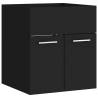 Stylish Black Bathroom Furniture Set - Engineered Wood