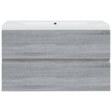 Sink Cabinet with Built-in Basin - Grey Sonoma Design