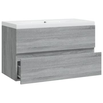 Sink Cabinet with Built-in Basin - Grey Sonoma Design