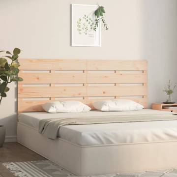 Stylish Solid Wood Pine Headboard 160x3x80 cm | HipoMarket