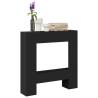  Fireplace Surround Black 81x18x82 cm Engineered Wood Colour black 