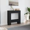 Elegant Black Fireplace Surround - 81x18x82 cm | HipoMarket