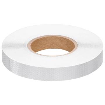 Reflective Tape White 2.5cm x 50m PVC for High Visibility